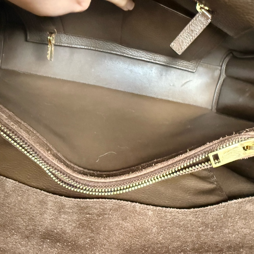 Saint Laurent Large Brown Suede Sac De Jour - Picture 16 of 16